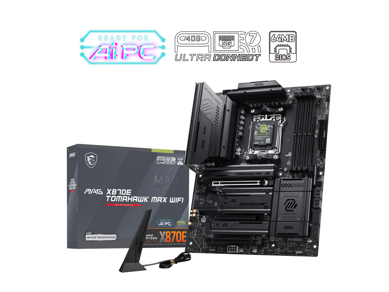 Msi Mag X870E Tomahawk Max Wif - огляд і ціна X870E Atx Motherboard
